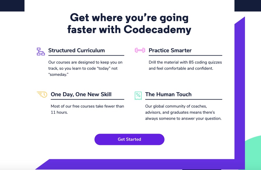 Codecademy.com, скриншот интерфейса 2