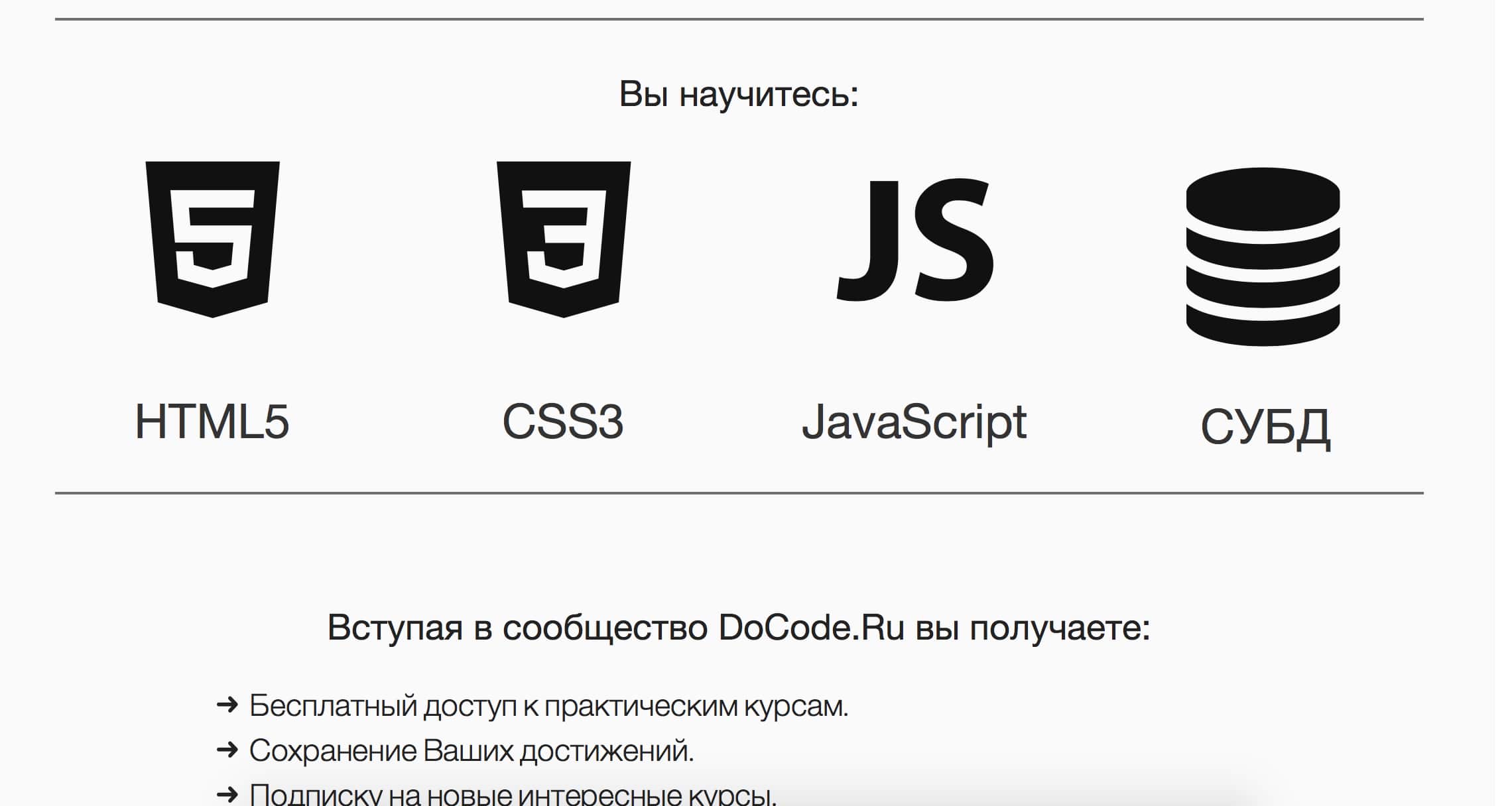 DoCode.Ru, скриншот интерфейса 2